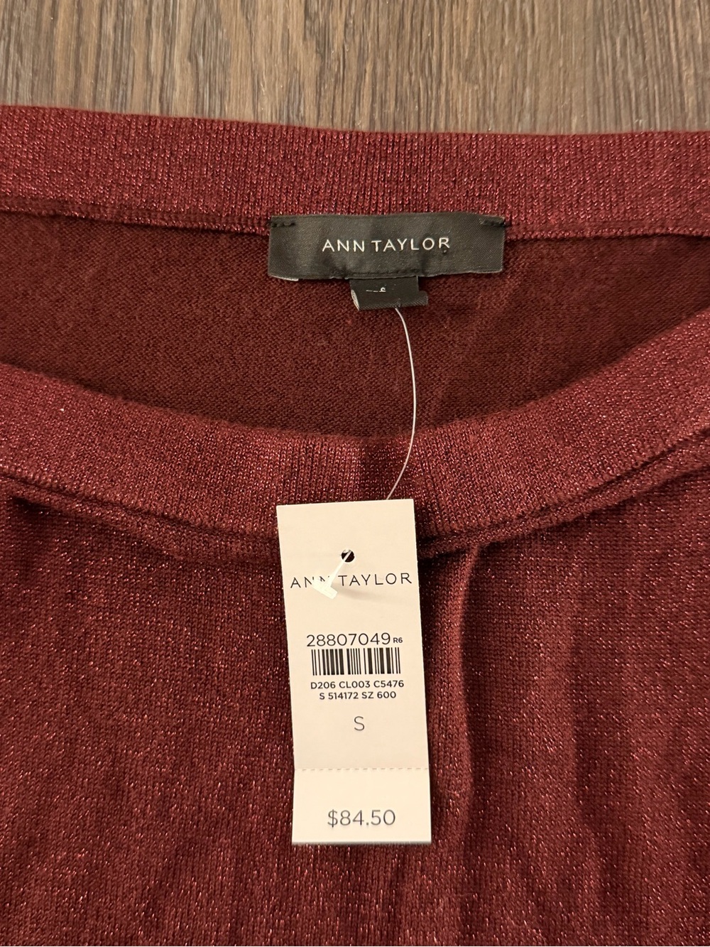 Ann Taylor Shimmery Off-Shoulder Sweater in Rust - Picture 3 of 3